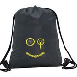 Hero Tasarım Hero tasarım Bisiklet Parçaları Gülen Yüz - Ipli Spor Sırt Çantası - Günlük - Okul 35*46CM One Size | INN1066 - Gri - Standart