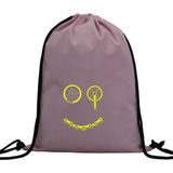 Hero Tasarım Hero tasarım Bisiklet Parçaları Gülen Yüz - Ipli Spor Sırt Çantası - Günlük - Okul 35*46CM One Size | INN1066 - Pembe - Standart