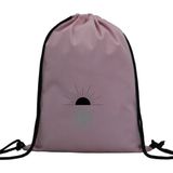 Hero Tasarım Hero tasarım Çift Başlı Kartal ve Güneş - Ipli Spor Sırt Çantası - Günlük - Okul 35*46CM One Size | INN1074 - Pembe - Standart