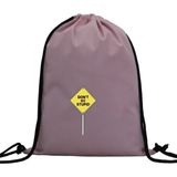 Hero Tasarım Hero tasarım Don't Be Stupid Tabela Baskılı - Ipli Spor Sırt Çantası - Günlük - Okul 35*46CM One Size | INN1059 - Pembe - Standart