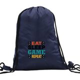 Hero Tasarım Hero tasarım Eat Sleep Game - Ipli Spor Sırt Çantası - Günlük - Okul 35*46CM One Size | INN1009 - 003-Lacivert - Standart