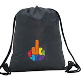 Hero Tasarım Hero tasarım Fuckyou - Ipli Spor Sırt Çantası - Günlük - Okul 35*46CM One Size | INN1057 - Gri - Standart