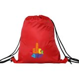 Hero Tasarım Hero tasarım Fuckyou - Ipli Spor Sırt Çantası - Günlük - Okul 35*46CM One Size | INN1057 - Kırmızı - Standart