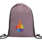 Hero Tasarım Hero tasarım Fuckyou - Ipli Spor Sırt Çantası - Günlük - Okul 35*46CM One Size | INN1057 - Pembe - Standart