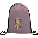 Hero Tasarım Hero tasarım Graffiti Jilet Baskılı - Ipli Spor Sırt Çantası - Günlük - Okul 35*46CM One Size | INN1058 - Pembe - Standart