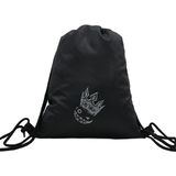 Hero Tasarım Hero tasarım Gülen Taç - Ipli Spor Sırt Çantası - Günlük - Okul 35*46CM One Size | INN1052 - 000-Siyah - Standart