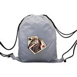 Hero Tasarım Hero tasarım Iskambil Kartı Kupa Kızı ve Sinek Papazı - Ipli Spor Sırt Çantası - Günlük - Okul 35*46CM One Size | INN1056 - Beyaz - Standart