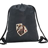 Hero Tasarım Hero tasarım Iskambil Kartı Kupa Kızı ve Sinek Papazı - Ipli Spor Sırt Çantası - Günlük - Okul 35*46CM One Size | INN1056 - Gri - Standart