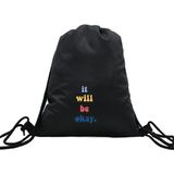 Hero Tasarım Hero tasarım It Well Be Okay - Ipli Spor Sırt Çantası - Günlük - Okul 35*46CM One Size | INN1012 - 003-Lacivert - Standart