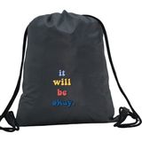 Hero Tasarım Hero tasarım It Well Be Okay - Ipli Spor Sırt Çantası - Günlük - Okul 35*46CM One Size | INN1012 - Pembe - Standart