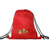 Hero Tasarım Hero tasarım Kaktüs - Ipli Spor Sırt Çantası - Günlük - Okul 35*46CM One Size | INN1101 - Kırmızı - Standart