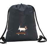 Hero Tasarım Hero tasarım Kedi - Ipli Spor Sırt Çantası - Günlük - Okul 35*46CM One Size | INN1103 - Gri - Standart