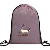 Hero Tasarım Hero tasarım Kedi - Ipli Spor Sırt Çantası - Günlük - Okul 35*46CM One Size | INN1103 - Pembe - Standart