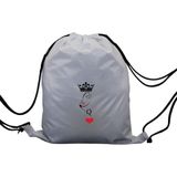 Hero Tasarım Hero tasarım Kupa Kraliçesi ''q'' - Ipli Spor Sırt Çantası - Günlük - Okul 35*46CM One Size | INN1071 - Beyaz - Standart
