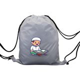 Hero Tasarım Hero tasarım Kur'an Okuyan Çocuk - Ipli Spor Sırt Çantası - Günlük - Okul 35*46CM One Size | INN1090 - Beyaz - Standart