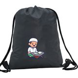 Hero Tasarım Hero tasarım Kur'an Okuyan Çocuk - Ipli Spor Sırt Çantası - Günlük - Okul 35*46CM One Size | INN1090 - Gri - Standart