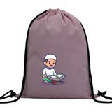 Hero Tasarım Hero tasarım Kur'an Okuyan Çocuk - Ipli Spor Sırt Çantası - Günlük - Okul 35*46CM One Size | INN1090 - Pembe - Standart