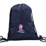Hero Tasarım Hero tasarım Kur'an Okuyan Kız - Ipli Spor Sırt Çantası - Günlük - Okul 35*46CM One Size | INN1092 - 003-Lacivert - Standart