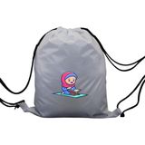 Hero Tasarım Hero tasarım Kur'an Okuyan Kız - Ipli Spor Sırt Çantası - Günlük - Okul 35*46CM One Size | INN1092 - Beyaz - Standart