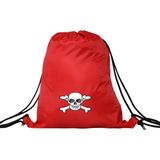 Hero Tasarım Hero tasarım Kuru Kafa - Ipli Spor Sırt Çantası - Günlük - Okul 35*46CM One Size | INN1109 - Kırmızı - Standart