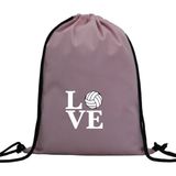 Hero Tasarım Hero tasarım Love - Ipli Spor Sırt Çantası - Günlük - Okul 35*46CM One Size | INN1088 - Pembe - Standart