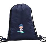 Hero Tasarım Hero tasarım Namaz Kılan Çocuk - Ipli Spor Sırt Çantası - Günlük - Okul 35*46CM One Size | INN1091 - 003-Lacivert - Standart