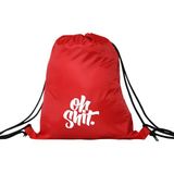 Hero Tasarım Hero tasarım Oh Shit - Ipli Spor Sırt Çantası - Günlük - Okul 35*46CM One Size | INN1040 - Kırmızı - Standart