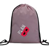 Hero Tasarım Hero tasarım Plan-B - Ipli Spor Sırt Çantası - Günlük - Okul 35*46CM One Size | INN1050 - Pembe - Standart