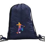 Hero Tasarım Hero tasarım Renkli Futbolcu - Ipli Spor Sırt Çantası - Günlük - Okul 35*46CM One Size | INN1019 - 003-Lacivert - Standart