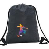 Hero Tasarım Hero tasarım Renkli Futbolcu - Ipli Spor Sırt Çantası - Günlük - Okul 35*46CM One Size | INN1019 - Gri - Standart