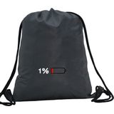 Hero Tasarım Hero tasarım Şarj Bitiyor - Ipli Spor Sırt Çantası - Günlük - Okul 35*46CM One Size | INN1104 - Gri - Standart