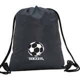 Hero Tasarım Hero tasarım Soccer Futbol Topu Baskılı - Ipli Spor Sırt Çantası - Günlük - Okul 35*46CM One Size | INN1115 - Gri - Standart