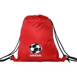 Hero Tasarım Hero tasarım Soccer Futbol Topu Baskılı - Ipli Spor Sırt Çantası - Günlük - Okul 35*46CM One Size | INN1115 - Kırmızı - Standart
