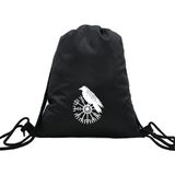 Hero Tasarım Hero tasarım Viking Pusulası ve Kuzgun - Ipli Spor Sırt Çantası - Günlük - Okul 35*46CM One Size | INN1068 - 000-Siyah - Standart