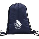 Hero Tasarım Hero tasarım Viking Pusulası ve Kuzgun - Ipli Spor Sırt Çantası - Günlük - Okul 35*46CM One Size | INN1068 - 003-Lacivert - Standart