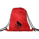 Hero Tasarım Hero tasarım Viking Pusulası ve Kuzgun - Ipli Spor Sırt Çantası - Günlük - Okul 35*46CM One Size | INN1068 - Kırmızı - Standart