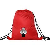 Hero Tasarım Hero tasarım Viking Savaşçısı - Ipli Spor Sırt Çantası - Günlük - Okul 35*46CM One Size | INN1079 - Kırmızı - Standart