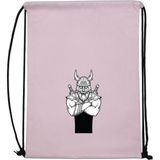 Hero Tasarım Hero tasarım Viking Savaşçısı - Ipli Spor Sırt Çantası - Günlük - Okul 35*46CM One Size | INN1079 - Pembe - Standart