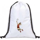 Hero Tasarım Hero tasarım Voleybol - Ipli Spor Sırt Çantası - Günlük - Okul 35*46CM One Size | INN1006 - Beyaz - Standart