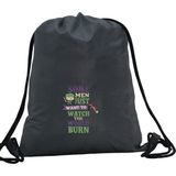Hero Tasarım Hero tasarım Watch The World Burn Baskılı - Ipli Spor Sırt Çantası - Günlük - Okul 35*46CM One Size | INN1061 - Gri - Standart