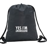 Hero Tasarım Hero tasarım Yes I'm Different - Ipli Spor Sırt Çantası - Günlük - Okul 35*46CM One Size | INN1042 - Gri - Standart