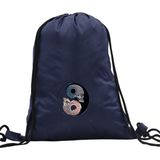 Hero Tasarım Hero tasarım Yin Yang Kuru Kafa - Ipli Spor Sırt Çantası - Günlük - Okul 35*46CM One Size | INN1070 - 003-Lacivert - Standart