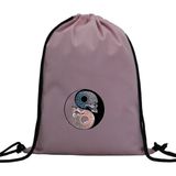 Hero Tasarım Hero tasarım Yin Yang Kuru Kafa - Ipli Spor Sırt Çantası - Günlük - Okul 35*46CM One Size | INN1070 - Pembe - Standart