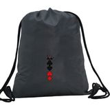 Hero Tasarım Hero tasarımiskambil Sembolleri ve Taç - Ipli Spor Sırt Çantası - Günlük - Okul 35*46CM One Size | INN1069 - Gri - Standart