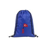 Hero Tasarım Ilelebet Türk Bayrağı - Ipli Sırt Çantası - Spor - Günlük - Okul 35*45CM One Size | BLL3782 - Gri