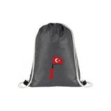 Hero Tasarım Ilelebet Türk Bayrağı - Ipli Sırt Çantası - Spor - Günlük - Okul 35*45CM One Size | BLL3782 - Lacivert - 20 L
