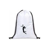 Hero Tasarım Voleybolcu - Ipli Sırt Çantası - Spor - Günlük - Okul 35*45CM One Size | BLL2719 - Beyaz