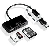 Hero Type-C Micro USB 3in1 Sd Micrsd Kart Okuyucu Otg Çevirici Kablosu