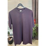 Herodanal Yetişkin Erkek Düz Oversize Tshirt - Mor - 2XL