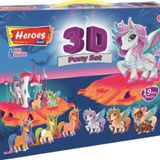 Heroes 3D Pony Set 6 Renkli Oyun Hamuru ERN-569